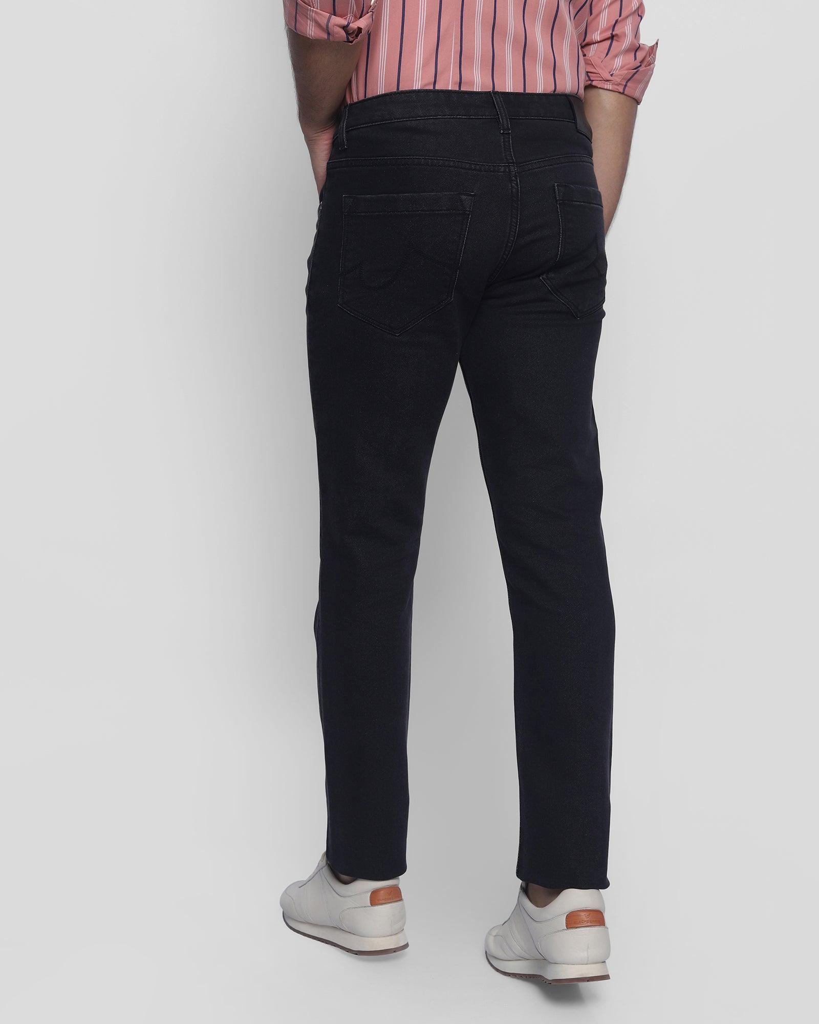 Medium Black Denim Fabric Jeans
